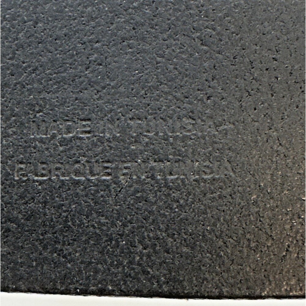 Hugo Boss Black Cow Leather Belt Men's 38 Engraved HB Silver Tone Buckle 5128 - Picture 11 of 14